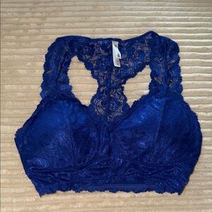 Zenana Outfitters Royal Blue Lace Bralette